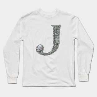 Skull Alphabet J Long Sleeve T-Shirt